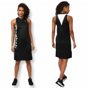 Reebok Black and White Sleeveless Mini Dress